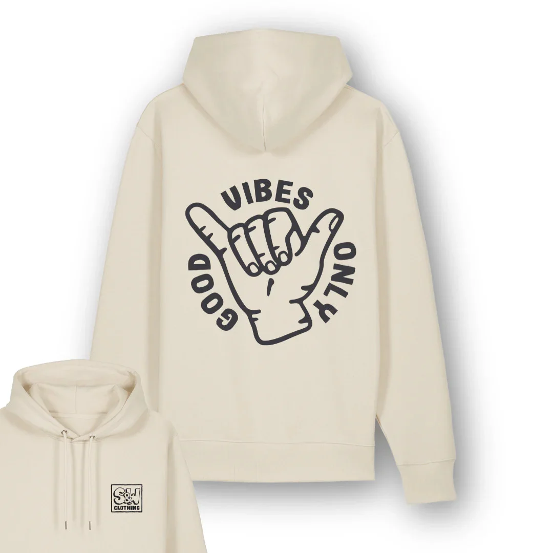 Organic "Good Vibes" Hoodie