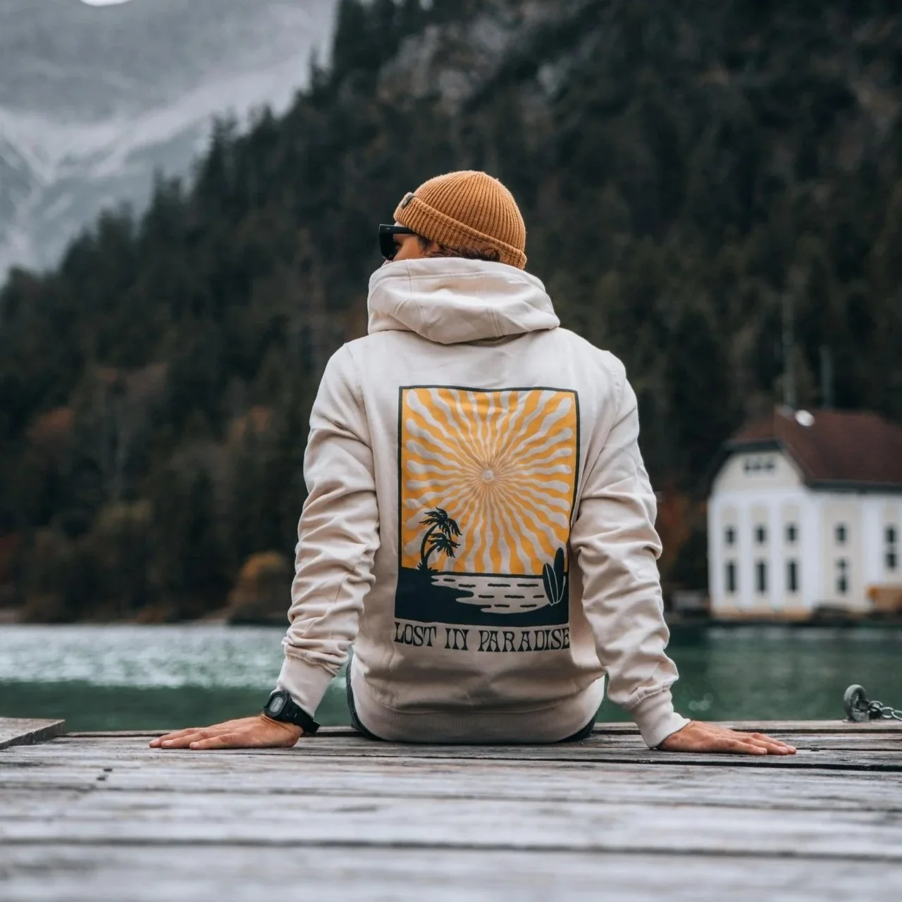 Sand "Lost in Paradise" Hoodie – Image 2