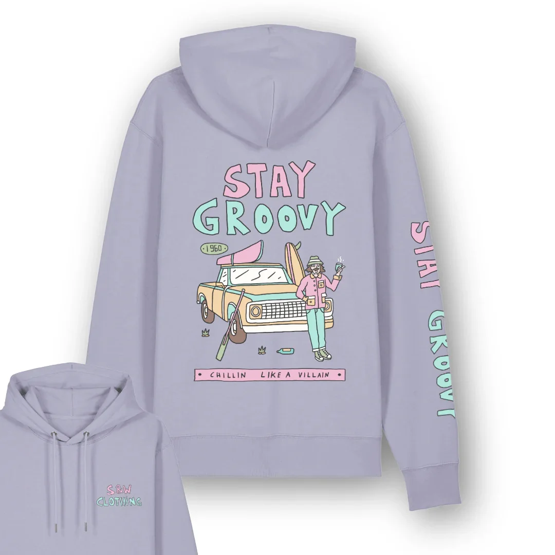 Organic "Stay Groovy" Hoodie