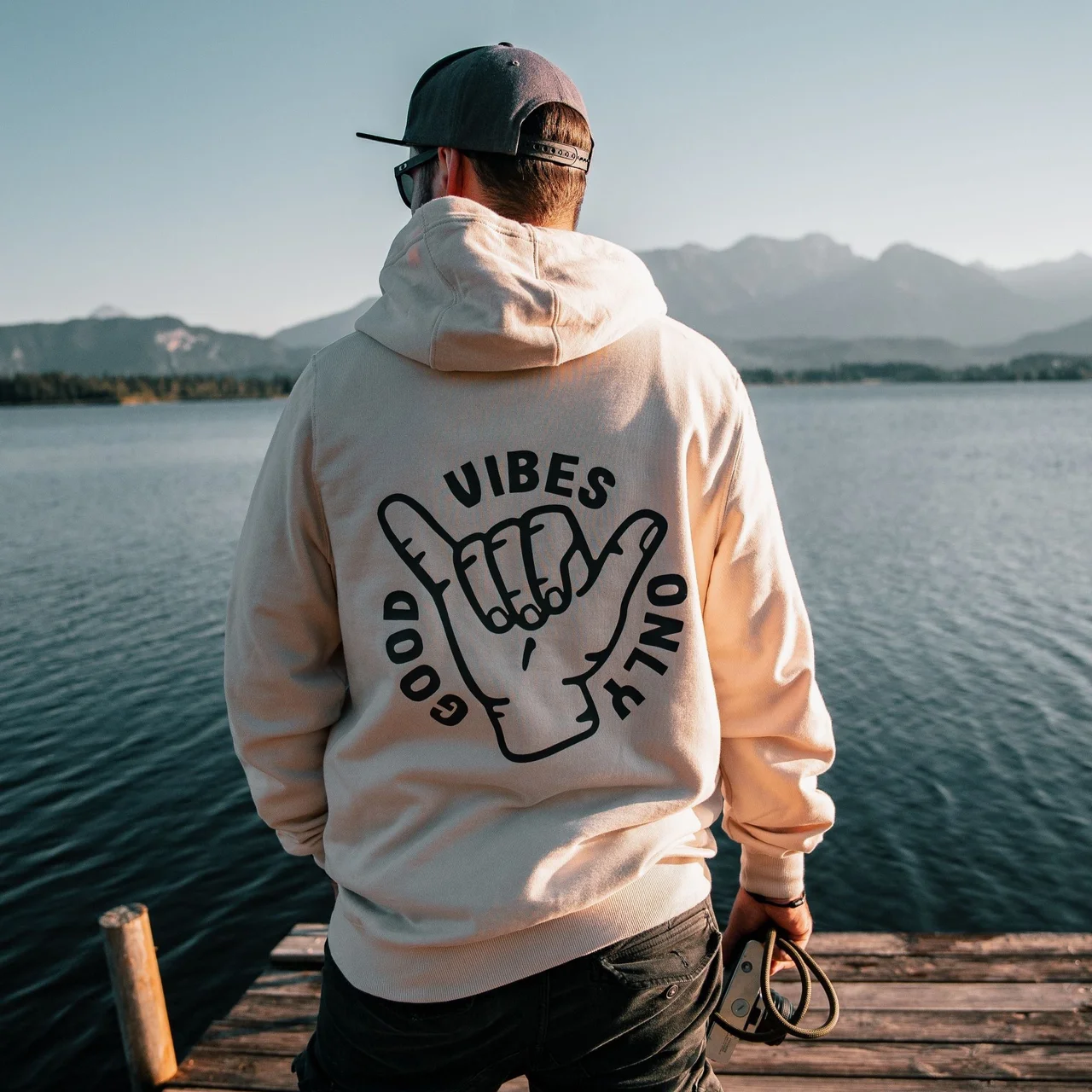 Organic "Good Vibes" Hoodie – Image 3