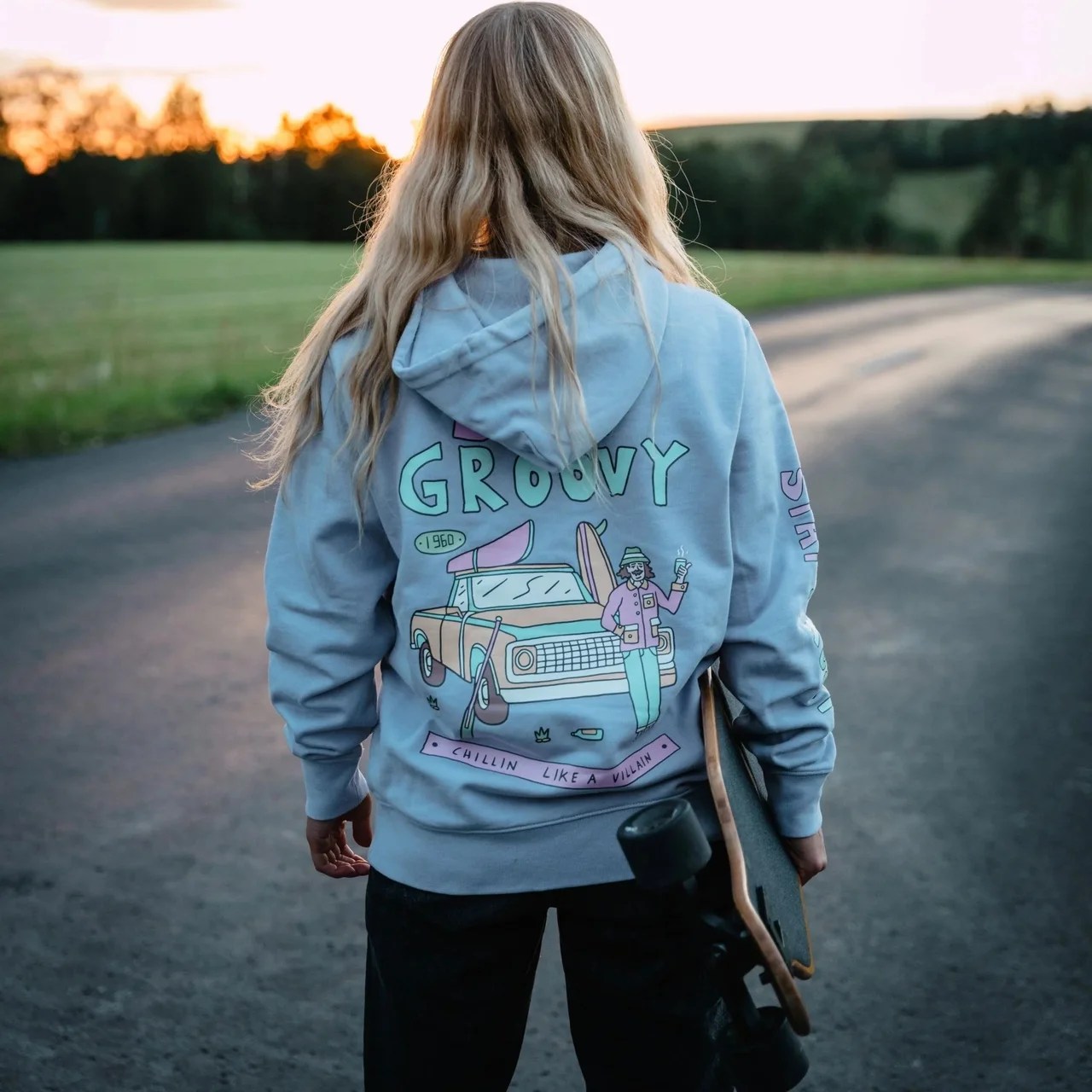 Organic "Stay Groovy" Hoodie – Image 4